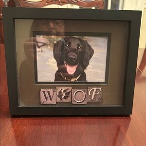 “Woof” Picture Frame. Never Used.